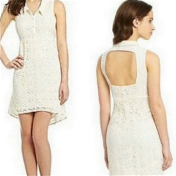 JESSICA SIMPSON, Lace Floral Dress Cream, XS - Picture 2 of 7